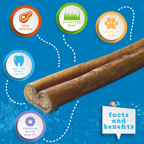 Jack&Pup Odor Free Bully Sticks  Standard