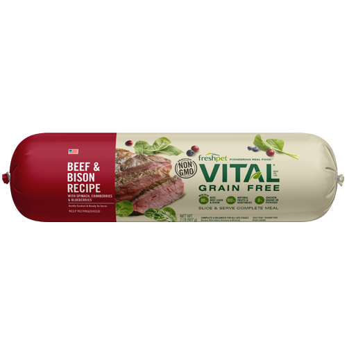 VITAL® GRAIN FREE BEEF & BISON RECIPE WITH SPINACH, CRANBERRIES & BLUEBERRIES FOR DOGS